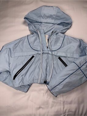 BBX Brand Baby Blue Cropped Puffer Jacket